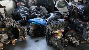 Rastas i&scaron;ardytas vogtas BMW