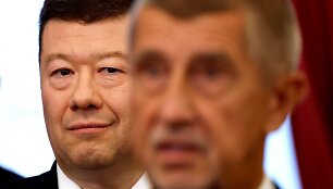 Kairėje &ndash; pirmuoju kra&scaron;tutinių de&scaron;iniųjų parlamento pirmininku Čekijoje i&scaron;rinktas Tomio Okamura / David W. Cerny / REUTERS