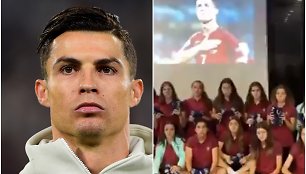 C.Ronaldo nusiuntė batelius visoms Portugalijos jaunimo rinktinės žaidėjoms.