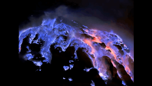 Ugnikalnis Indonezijoje Kawah Ijen