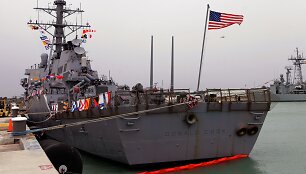 JAV karinis laivas &bdquo;USS Donald Cook&ldquo; Ispanijoje