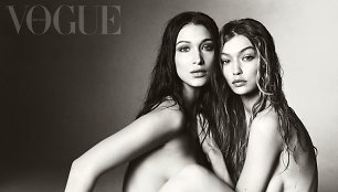 Seserys Bella ir Gigi Hadid