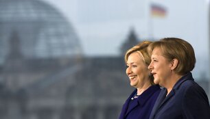 Hillary Clinton ir Angela Merkel