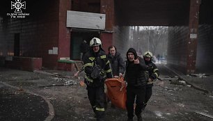 Rusijos apšaudymo padariniai Kyjive