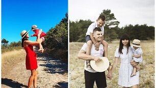 Rolandas ir Ieva Mackevičiai su vaikais atostogavo Nidoje