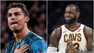 Cristiano Ronaldo ir LeBronas Jamesas