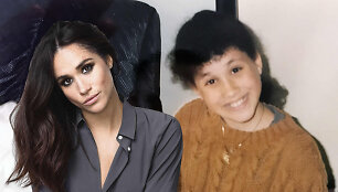 Meghan Markle vaikystėje ir dabar
