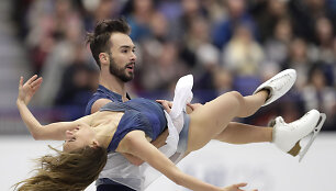 Gabriella Papadakis and Guillaume'as Cizeronas tapo Europos &scaron;okių ant ledo čempionais