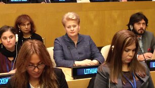 Dalia Grybauskaitė Niujorke