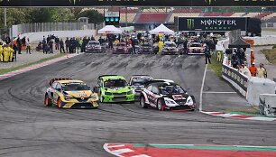 Rokas Baciu&scaron;ka &bdquo;World RX&ldquo; etape Barselonoje , sekmadienio kvalifikacija Q3