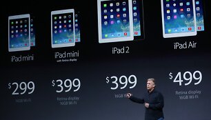 &bdquo;Apple&ldquo; naujovių pristatymo akimirka
