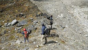 Nepale ant septintos pagal aukštį pasaulio viršukalnės nukritę žuvo penki rusų alpinistai / SURAJ PAUDYAL / AFP