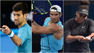 Novakas Džokovičius, Rafaelis Nadalis ir Serena Williams