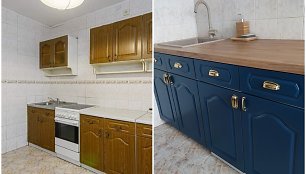 Sutaupė tūkstančius eurų: savo rankomis atnaujinta virtuvė visiškai pakeitė namų vaizdą