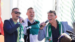 Kauno &bdquo;Žalgirio&ldquo; krep&scaron;ininkų sutikimas Kaune