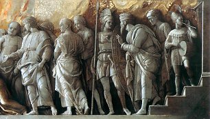 Andrea Mantegno paveikslo, vaizduojančio Sibelės kultą Romoje, fragmentas