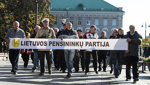 Lietuvos pensininkų partijos mitingas 