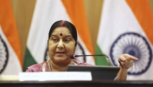 Indijos užsienio reikalų ministrė&nbsp;Sushma Swaraj