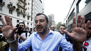 Šiaurės lygos lyderis Matteo Salvini