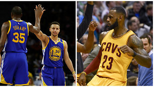 NBA lyderių dvikova: &bdquo;Golden State Warriors&ldquo; ir &bdquo;Cleveland Cavaliers&ldquo;