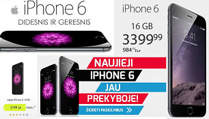 Lietuvos internetinėse parduotuvėse jau paskelbta apie prekybą &bdquo;iPhone&ldquo; telefonais