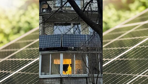 Saulės elektrinė balkone