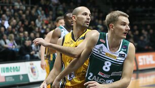 &Scaron;iaulių &bdquo;&Scaron;iauliai&ldquo; ir Kauno &bdquo;Žalgirio&ldquo; kova LKL čempionate