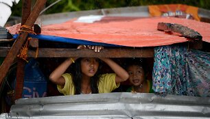 Filipinų Taklobano miestas, nusiaubtas taifūno Haiyan