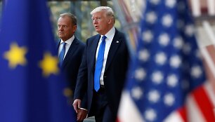 Donaldo Trumpo susitikimas su ES vir&scaron;ūnėmis