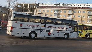 Panevėžio autobusų stotyje