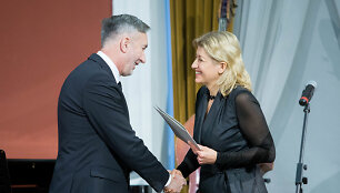 Kultūros ministrė Liana Ruokytė-Jonsson įteikė Kultūros ministerijos premijas