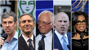 Beto O’Rourke'as, Howardas Schultzas, Bernie Sandersas, Michaelas Avenatti ir Oprah Winfrey 