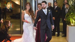Lionelis Messi ir Antonella Roccuzzo