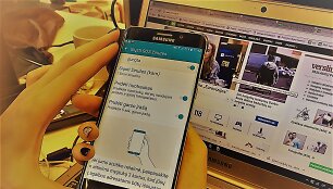 SOS žinutės siuntimo funkcija telefone &bdquo;Samsung Galaxy&ldquo;