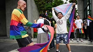 LGBT aktyvistai prie Tailando parlamento