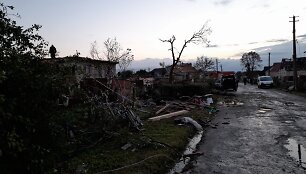 Audros padariniai Ukrainos Sumų srityje