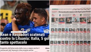 „Gazzetta dello Sport“ apie Lietuvos futbolo rinktinę: 