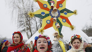 Kalėdas &scaron;venčiančios ukrainietės