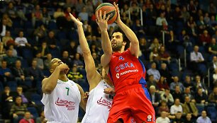 VIDEO kadras: \"Lokomotiv\" ir CSKA dvikova