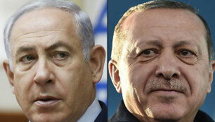 Benjaminas Netanyahu ir Recepas Tayyipas Erdoganas