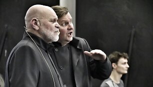 Akimirka i&scaron; koliažinės operos &bdquo;Mažvydas&ldquo; repeticijos