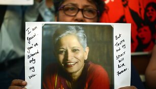 Nužudyta garsi Indijos žurnalistė Gauri Lankesh