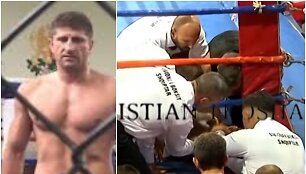 Per turnyrą Albanijoje miręs Borisas Stančiovas (de&scaron;inėje) varžybose kovojo savo pusbrolio Isuso Veličkovo pavarde.