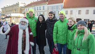 &Scaron;ventinis Kaledų karavanas Vilniuje