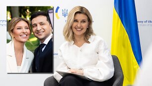 Olena ir Volodymyras Zelenskiai 
