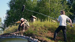 Artūras Orlauskas filmavimo aik&scaron;telėje