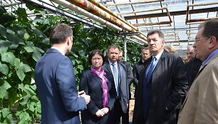 Ministras Pirmininkas Algirdas Butkevičius ir žemės ūkio ministrė Virginija Baltraitienė apsilankė naujojoje Elektrėnų komplekso biokuro katilinėje.
