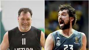 Arvydas Sabonis ir Sergio Llullas 