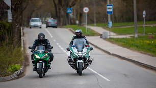 Pareigūnai į Klaipėdos gatves i&scaron;riedėjo ant motociklų