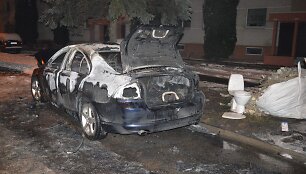 Sudegęs automobilis